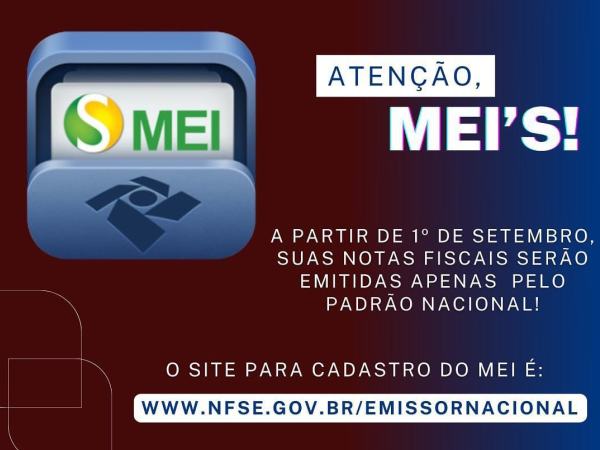 A partir de setembro NF do MEI será emitida apenas pelo portal GOV