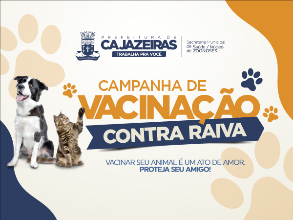 Saúde de Cajazeiras se mobiliza para Dia D de vacinação contra a raiva, sábado, dia 23