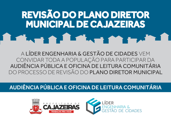 População cajazeirense é convidada para participar de discussões sobre o Plano Diretor Municipal