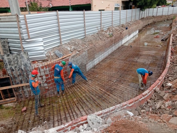 Obras do Canal da Travessa Joaquim Costa no centro da cidade seguem a todo vapor!