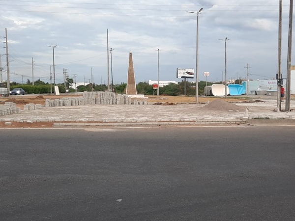 Obras de revitalização da entrada de Cajazeiras chegam à etapa final