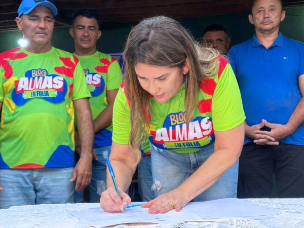 Prefeita Corrinha Delfino assina ordem de serviço para pavimentação no Sítio Almas