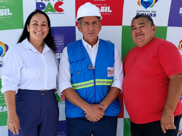 Vice-prefeita Christiane Araújo participa de evento no Ramal Apodi com o Ministro Waldez Góes