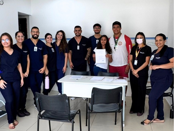 Crianças e adolescentes atendidos pelo NAM recebem orientações nutricionais em parceria com a UNIFSM